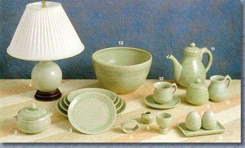 Celadon Tableware, Dinner Set