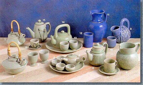 Celadon Tableware, Tea Set